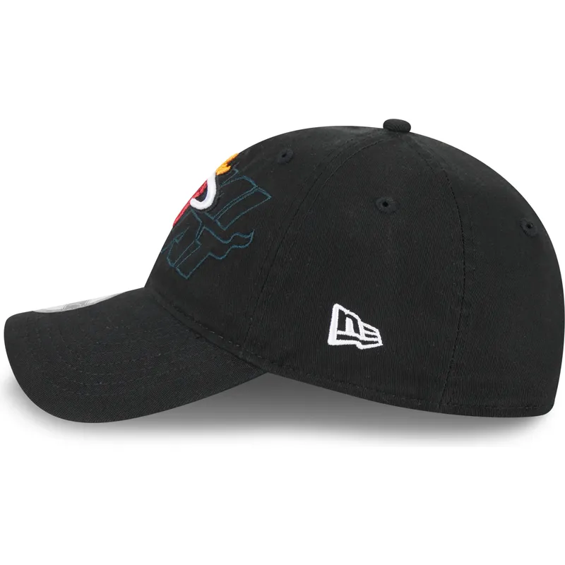 schwarze-verstellbare-gebogene-kappe-9twenty-draft-edition-2023-von-miami-heat-nba-von-new-era schwarze-verstellbare-gebogene-kappe-9twenty-draft-edition-2023-von-miami-heat-nba-von-new-era