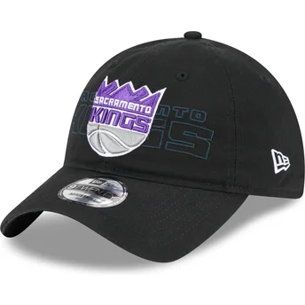 Casquette courbée noire ajustable 9TWENTY Draft Edition 2023 Sacramento Kings NBA New Era