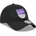 casquette-courbee-noire-ajustable-9twenty-draft-edition-2023-sacramento-kings-nba-new-era