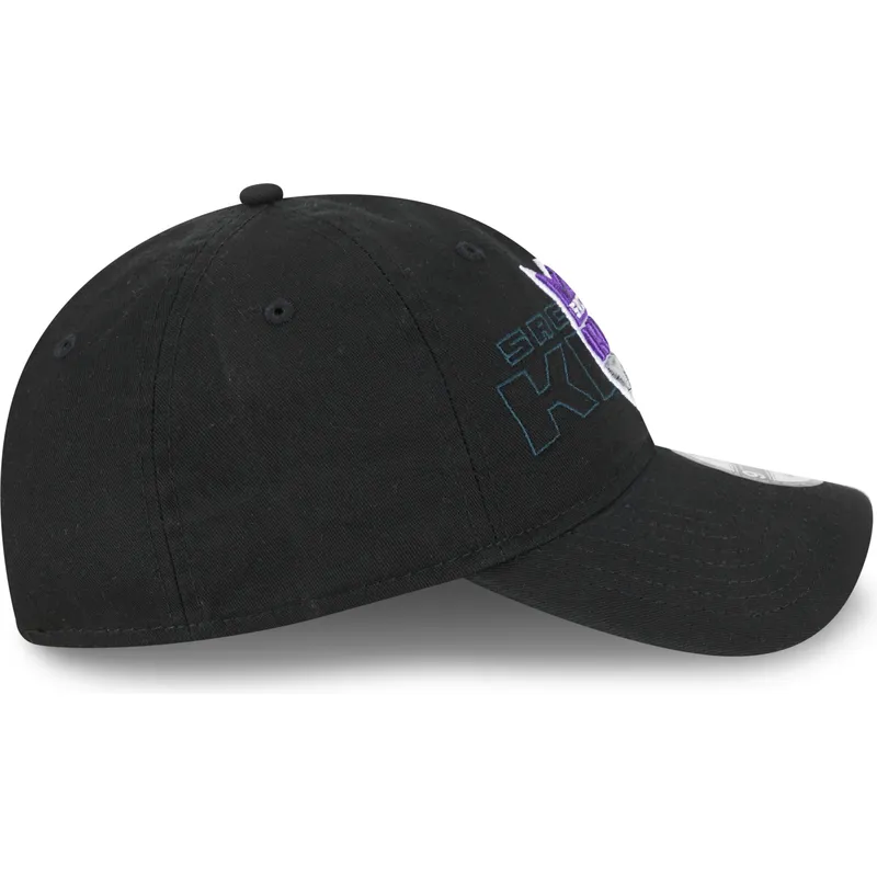 mutzen-gebogen-schwarz-verstellbares-band-9twenty-draft-edition-2023-der-sacramento-kings-nba-von-new-era