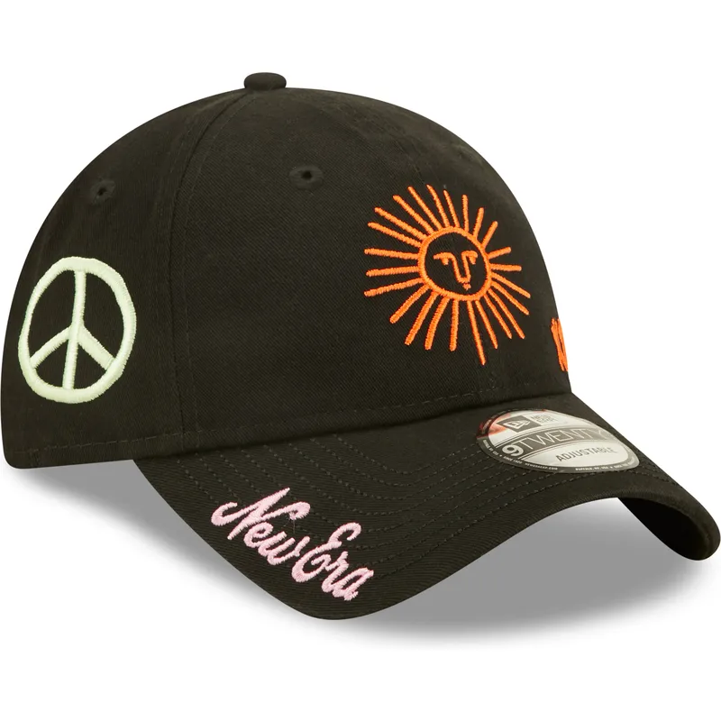mutzen-gebogen-schwarz-verstellbares-band-9twenty-von-new-era