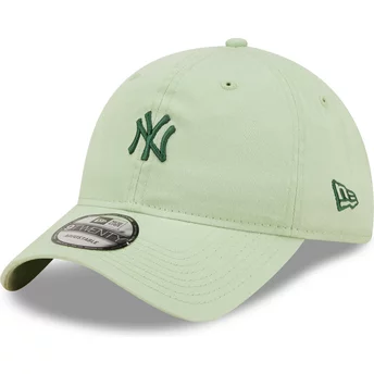 Casquette courbée verte claire ajustable avec logo vert 9TWENTY Mini Logo New York Yankees MLB New Era