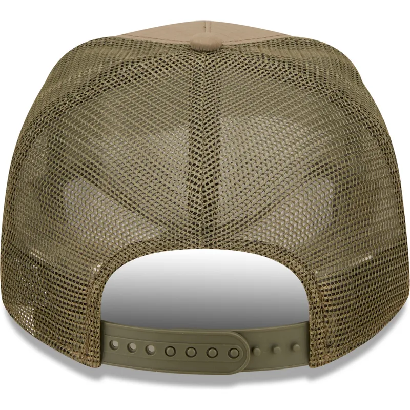 mutzen-gebogen-grun-snapback-a-frame-tech-ripstop-der-new-york-yankees-mlb-von-new-era