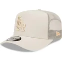 mutzen-gebogen-beige-snapback-a-frame-tech-ripstop-der-los-angeles-dodgers-mlb-von-new-era