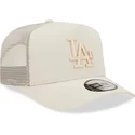 mutzen-gebogen-beige-snapback-a-frame-tech-ripstop-der-los-angeles-dodgers-mlb-von-new-era