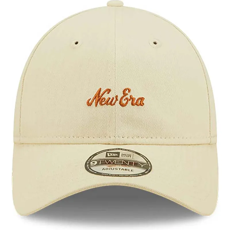 beige-verstellbare-curved-cap-9twenty-herringbone-von-new-era