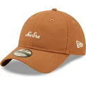 braune-verstellbare-curved-cap-9twenty-linen-von-new-era