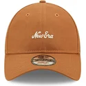 braune-verstellbare-curved-cap-9twenty-linen-von-new-era