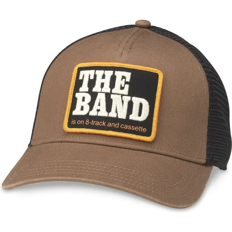trucker-cap-braun-und-schwarz-snapback-the-band-valin-von-american-needle trucker-cap-braun-und-schwarz-snapback-the-band-valin-von-american-needle
