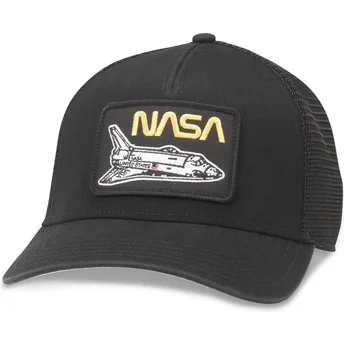 Mützen gebogen schwarz snapback Twill Valin Patch von American Needle
