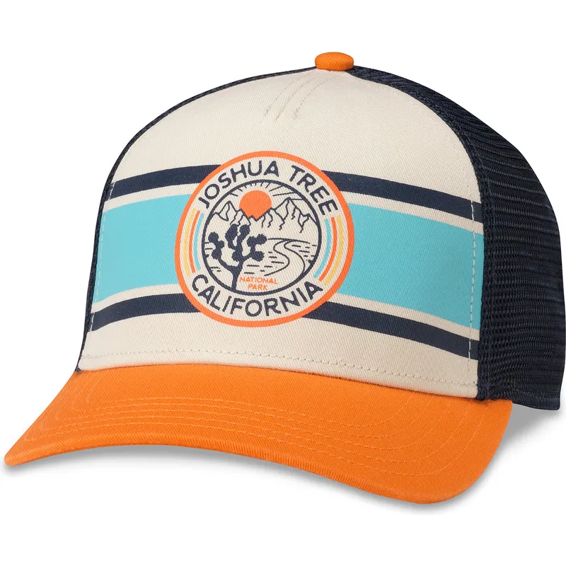 trucker-cap-beige-marineblau-und-orange-snapback-joshua-tree-national-park-sinclair-von-american-needle