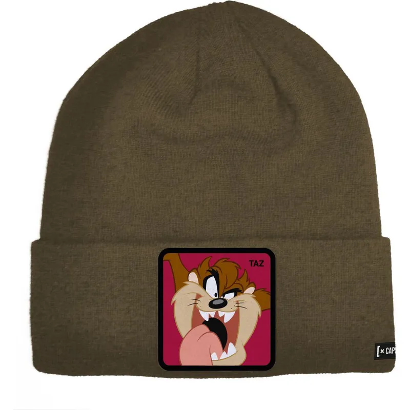 braune-tasmanischer-teufel-mutze-bon-taz3-looney-tunes-von-capslab