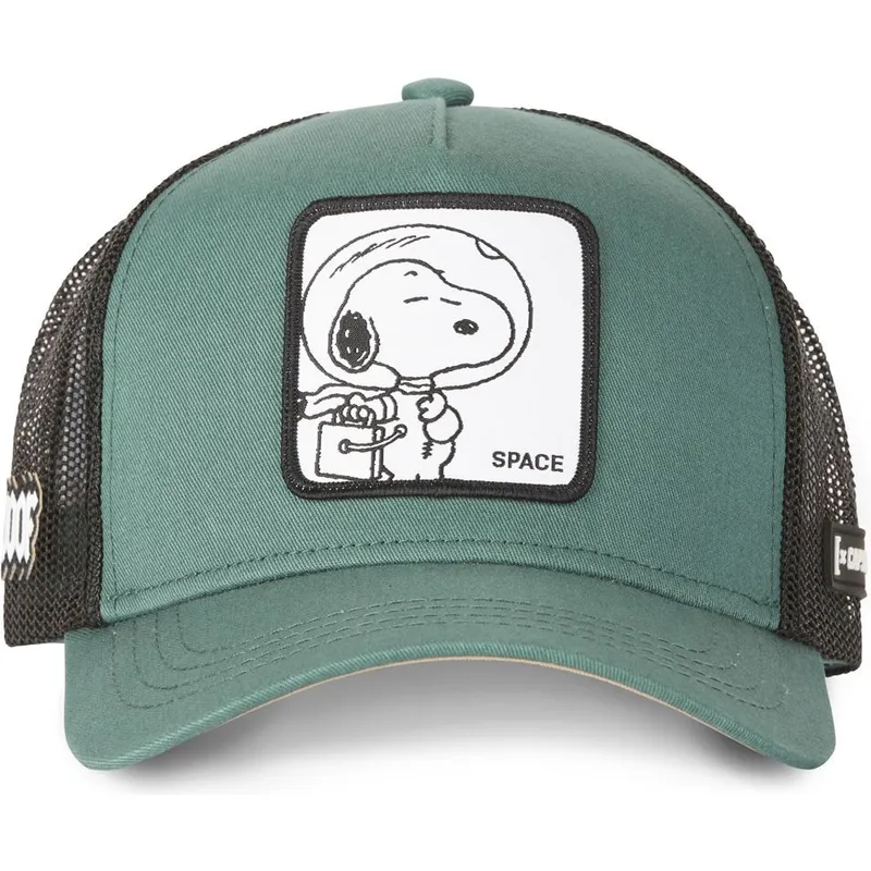mutzen-gebogen-grun-snapback-snoopy-erdnusse-von-capslab