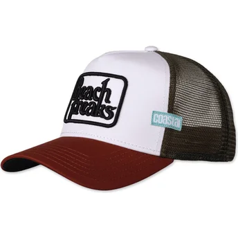 Coastal Beach Freaks HFT White and Red Trucker Hat