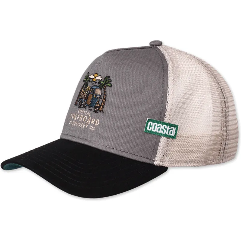 graue-und-schwarze-trucker-kappe-surfboard-delivery-hft-von-coastal