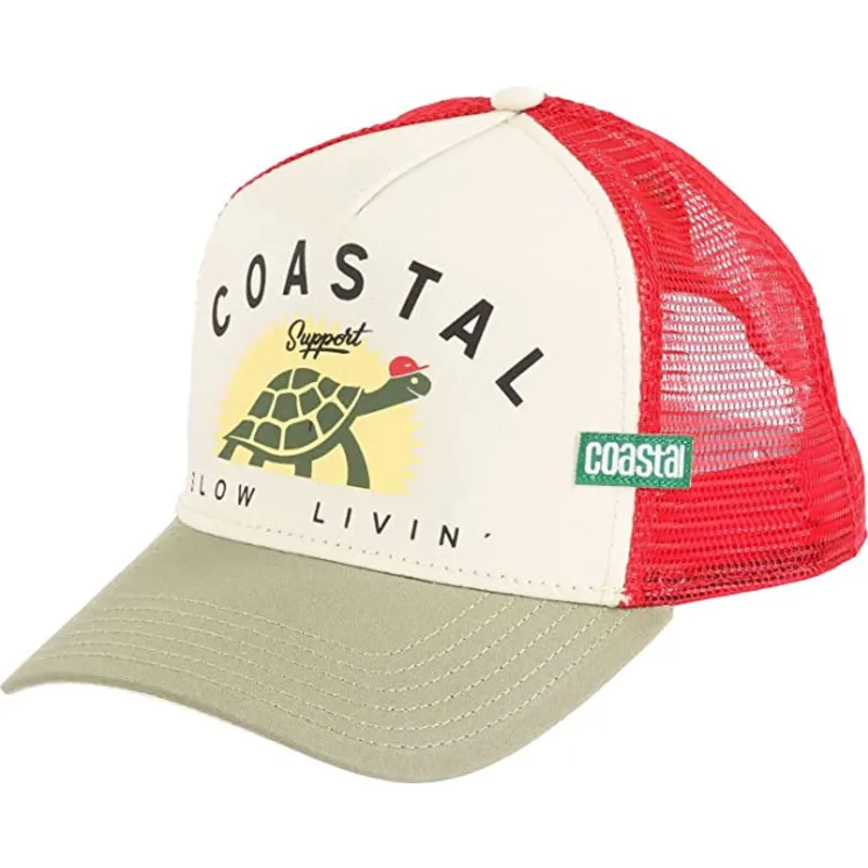 trucker-cap-beige-und-rot-support-slow-livin-hft-von-coastal trucker-cap-beige-und-rot-support-slow-livin-hft-von-coastal