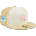 mutzen-flach-beige-angepasst-rosa-59fifty-seam-stitch-der-new-york-yankees-mlb-von-new-era