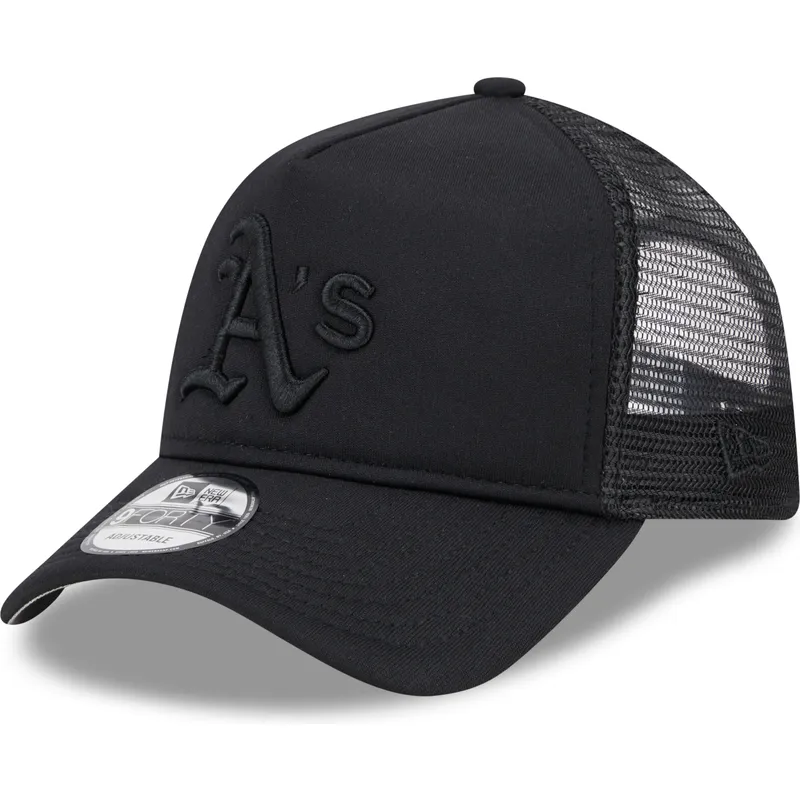 mutzen-gebogen-schwarz-snapback-9forty-a-frame-all-day-der-oakland-athletics-mlb-von-new-era