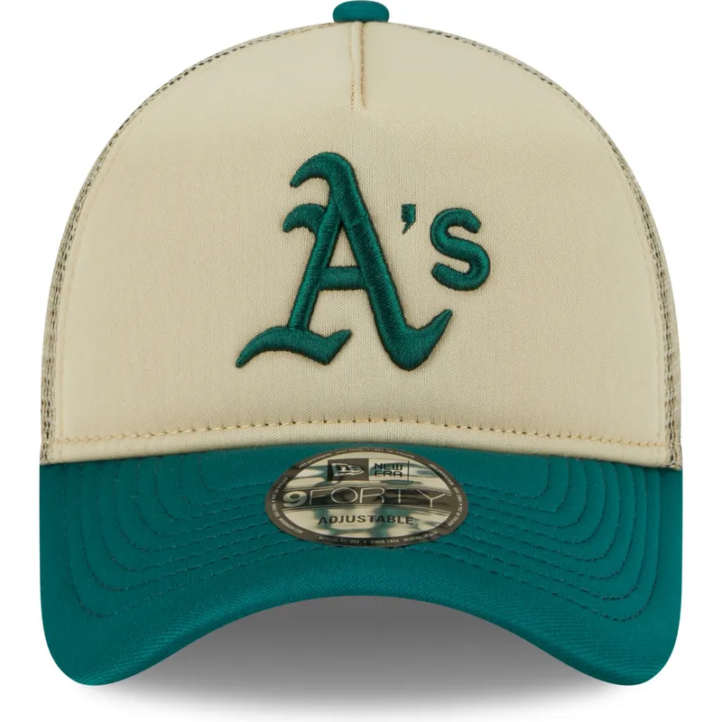 mutzen-gebogen-beige-snapback-9forty-a-frame-all-day-der-oakland-athletics-mlb-von-new-era