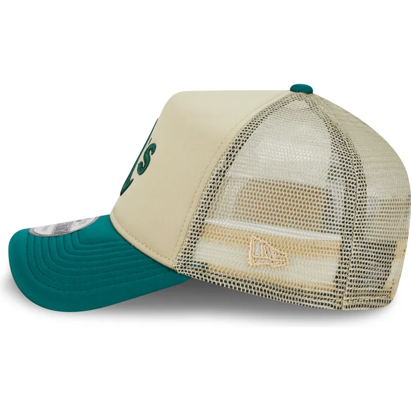 mutzen-gebogen-beige-snapback-9forty-a-frame-all-day-der-oakland-athletics-mlb-von-new-era