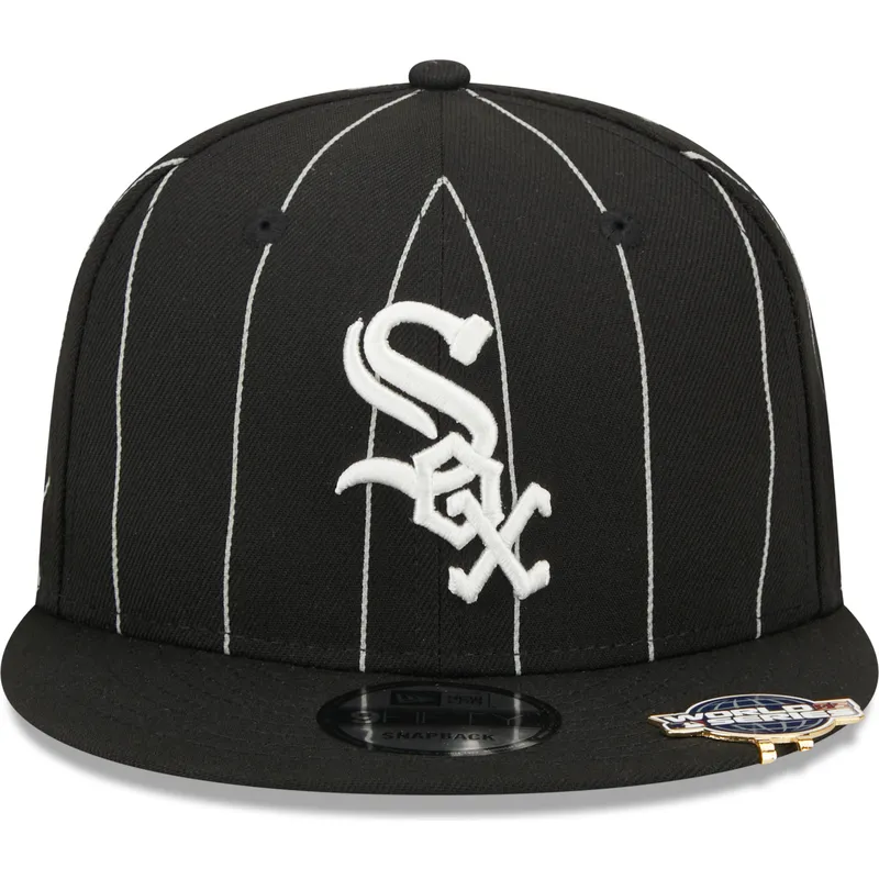 mutzen-flach-schwarz-snapback-9fifty-pinstripe-visor-clip-der-chicago-white-sox-mlb-von-new-era