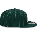 grune-flache-snapback-kappe-9fifty-pinstripe-visor-clip-der-oakland-athletics-mlb-von-new-era