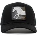 schwarze-trucker-kappe-pferd-high-rider-ride-high-the-farm-von-goorin-bros