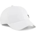 casquette-courbee-blanche-ajustable-metal-cat-puma