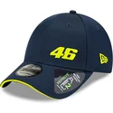 mutzen-gebogen-marineblau-verstellbares-band-9forty-repreve-flawless-der-valentino-rossi-vr46-motogp-von-new-era