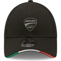 casquette-courbee-noire-ajustable-9forty-repreve-flag-sandwich-ducati-motor-motogp-new-era