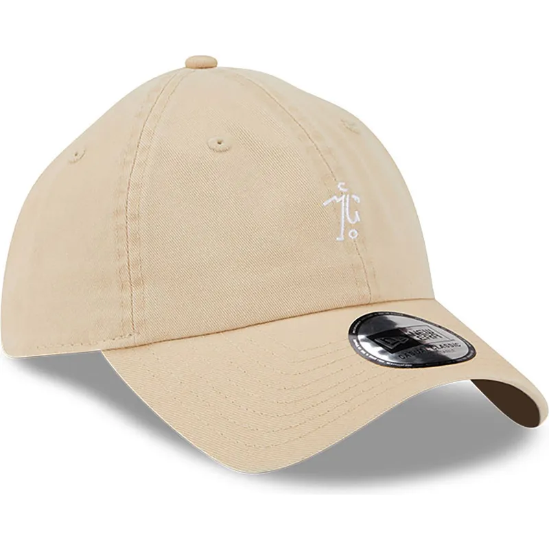 beige-gebogene-verstellbare-kappe-casual-classic-stickman-von-manchester-united-football-club-premier-league-von-new-era