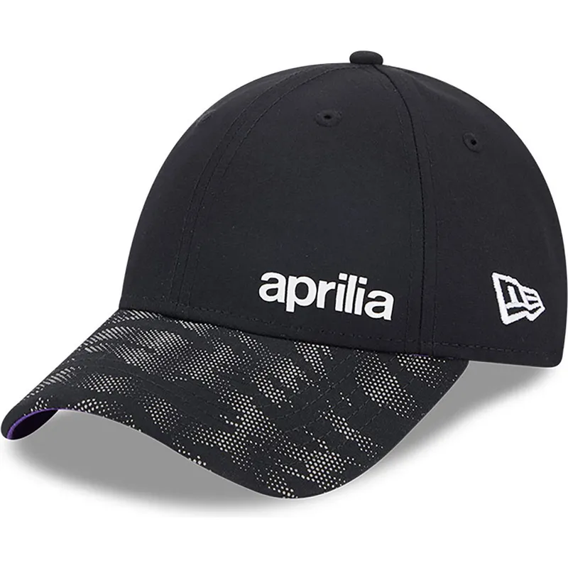 schwarze-verstellbare-curved-cap-9forty-reflective-visor-von-aprilia-piaggio-von-new-era schwarze-verstellbare-curved-cap-9forty-reflective-visor-von-aprilia-piaggio-von-new-era