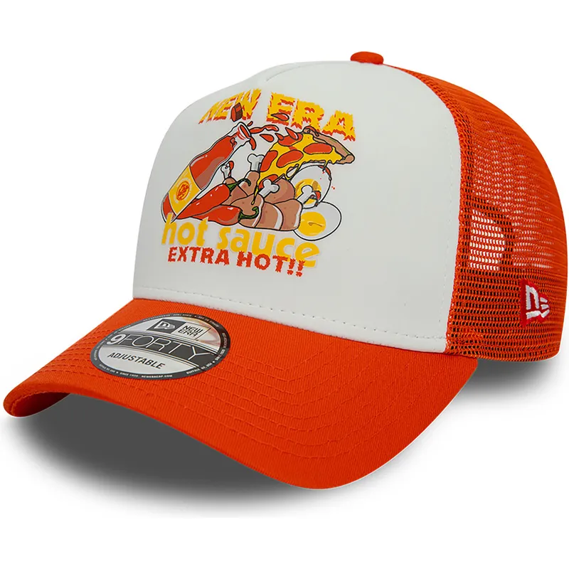 mutzen-gebogen-orange-snapback-a-frame-von-new-era mutzen-gebogen-orange-snapback-a-frame-von-new-era
