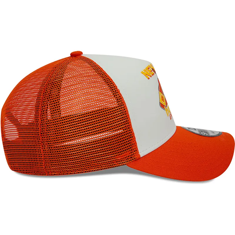 mutzen-gebogen-orange-snapback-a-frame-von-new-era mutzen-gebogen-orange-snapback-a-frame-von-new-era