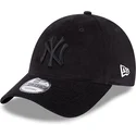 mutzen-gebogen-schwarz-verstellbares-band-9forty-cord-der-new-york-yankees-mlb-von-new-era