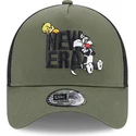 mutzen-gebogen-grun-snapback-a-frame-der-piolin-y-silvestre-looney-tunes-von-new-era