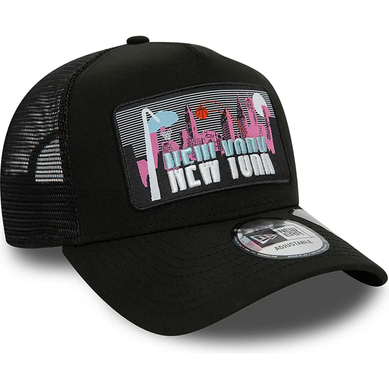 mutzen-gebogen-schwarz-snapback-a-frame-repreve-license-plate-der-new-york-von-new-era