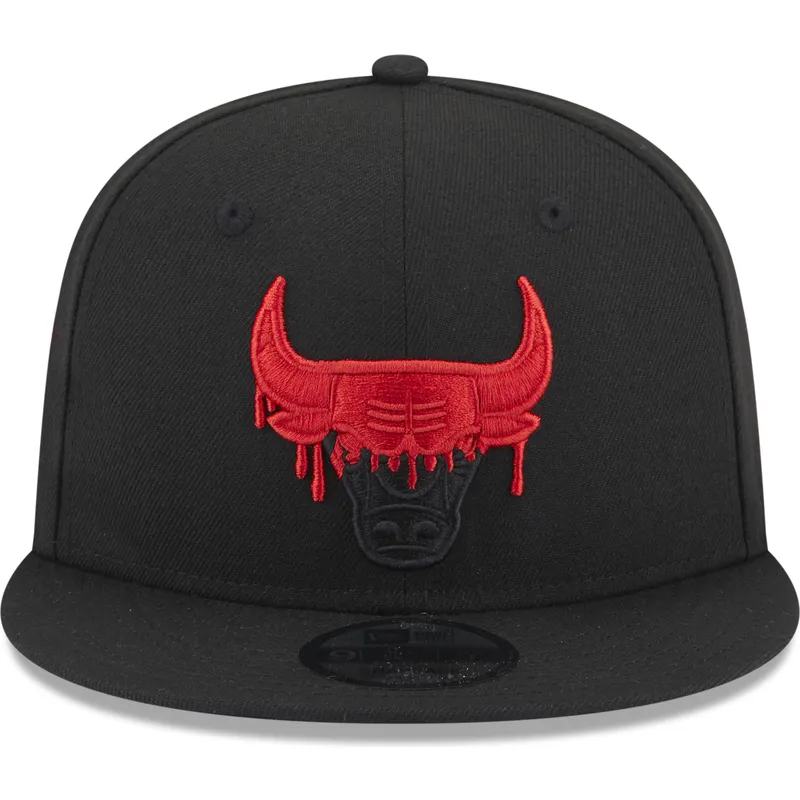 mutzen-flach-schwarz-snapback-9fifty-team-drip-der-chicago-bulls-nba-von-new-era