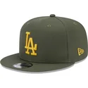 mutzen-flach-grun-snapback-9fifty-side-patch-der-los-angeles-dodgers-mlb-von-new-era