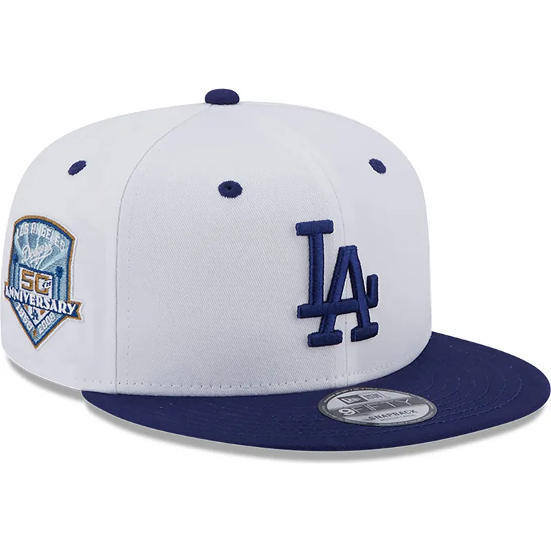 mutzen-flach-blau-snapback-9fifty-white-crown-patch-der-los-angeles-dodgers-mlb-von-new-era mutzen-flach-blau-snapback-9fifty-white-crown-patch-der-los-angeles-dodgers-mlb-von-new-era