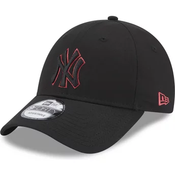 Casquette courbée noire ajustable 9FORTY Team Outline New York Yankees MLB New Era