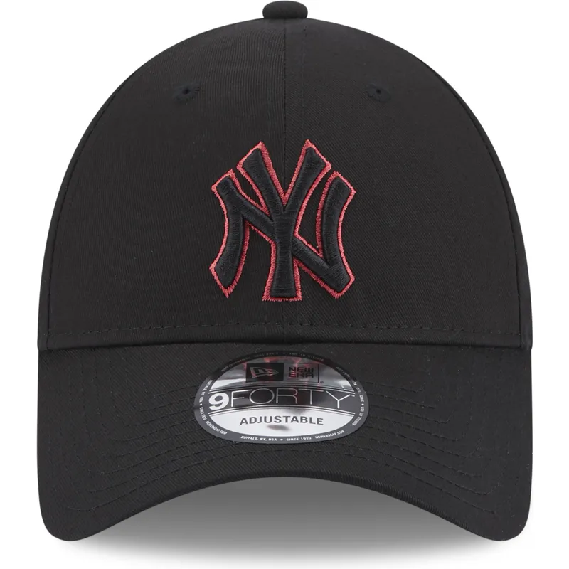 mutzen-gebogen-schwarz-verstellbares-band-9forty-team-outline-der-new-york-yankees-mlb-von-new-era