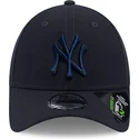 mutzen-gebogen-marineblau-verstellbares-band-9forty-repreve-der-new-york-yankees-mlb-von-new-era