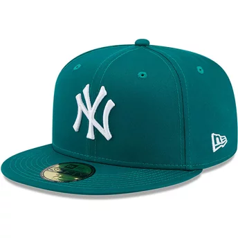 New Era Flat Brim 59FIFTY League Essential New York Yankees MLB Green Fitted Cap