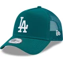 mutzen-gebogen-grun-snapback-a-frame-league-essential-der-los-angeles-dodgers-mlb-von-new-era