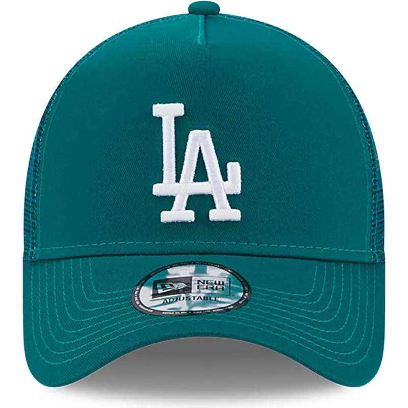 mutzen-gebogen-grun-snapback-a-frame-league-essential-der-los-angeles-dodgers-mlb-von-new-era