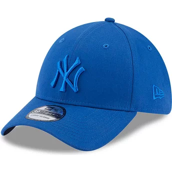 Casquette courbée bleue ajustée avec logo bleu 39THIRTY League Essential New York Yankees MLB New Era