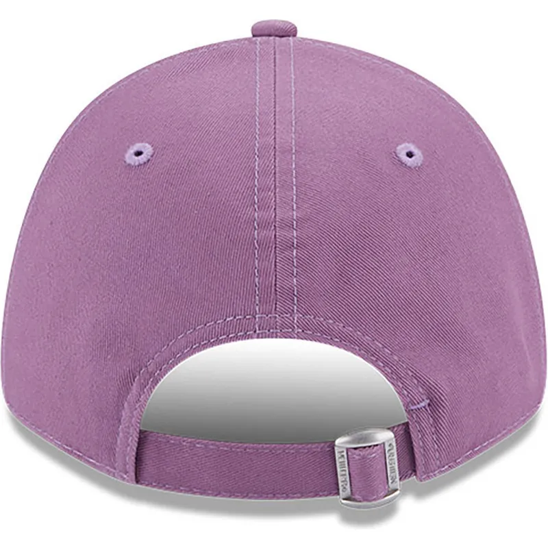 mutzen-gebogen-violett-verstellbares-band-9forty-league-essential-der-new-york-yankees-mlb-von-new-era