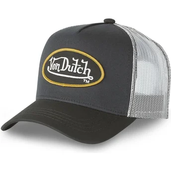 Von Dutch CLA6 Black and White Trucker Hat