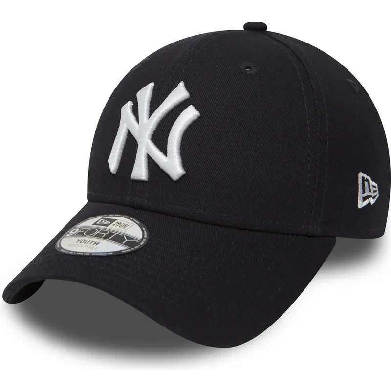 marineblaue-verstellbare-gebogene-kappe-fur-kinder-9forty-essential-der-new-york-yankees-mlb-von-new-era marineblaue-verstellbare-gebogene-kappe-fur-kinder-9forty-essential-der-new-york-yankees-mlb-von-new-era